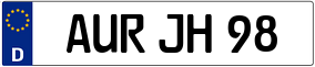 Trailer License Plate
